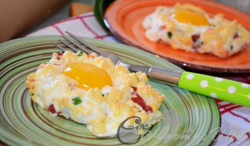 Воздушная яичница — отличный и красивый завтрак