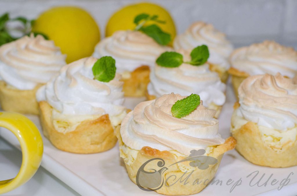 Лимонные пирожные - рецепт с фото