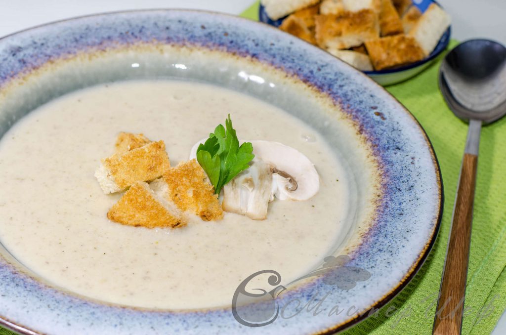 Сырный крем-суп из шампиньонов - рецепт с фото