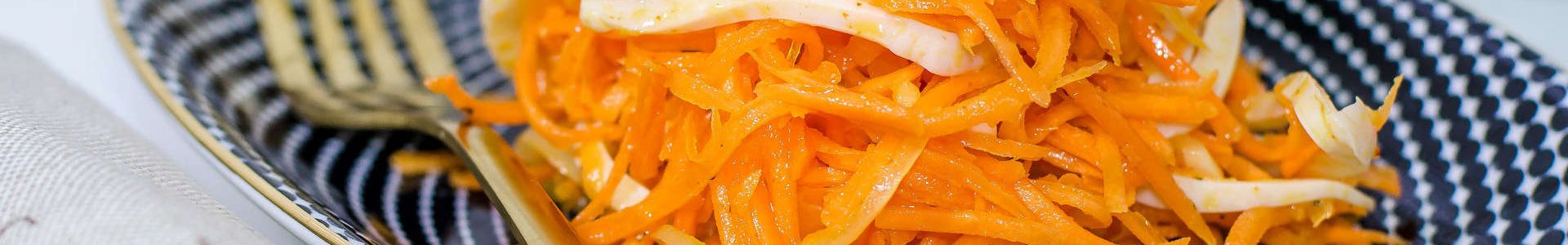 Морковный салат по-корейски с кальмарами