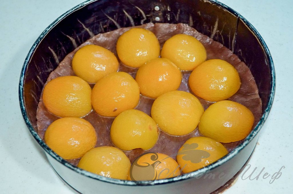 ШАГ 8б - Шоколадно-творожный десерт с абрикосами